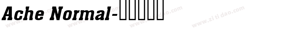 Ache Normal字体转换